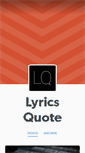 Mobile Screenshot of lyricsquote.com